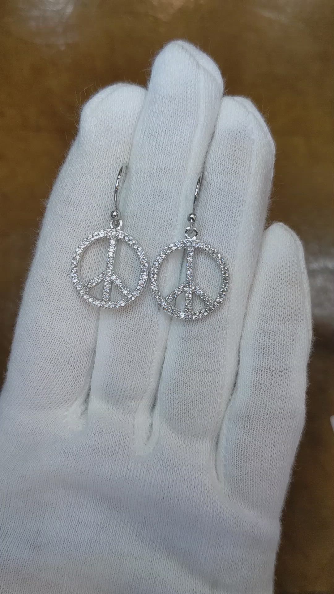 1.40 Ct.Tw. White Sapphire Drops Earrings, Silver Size Video