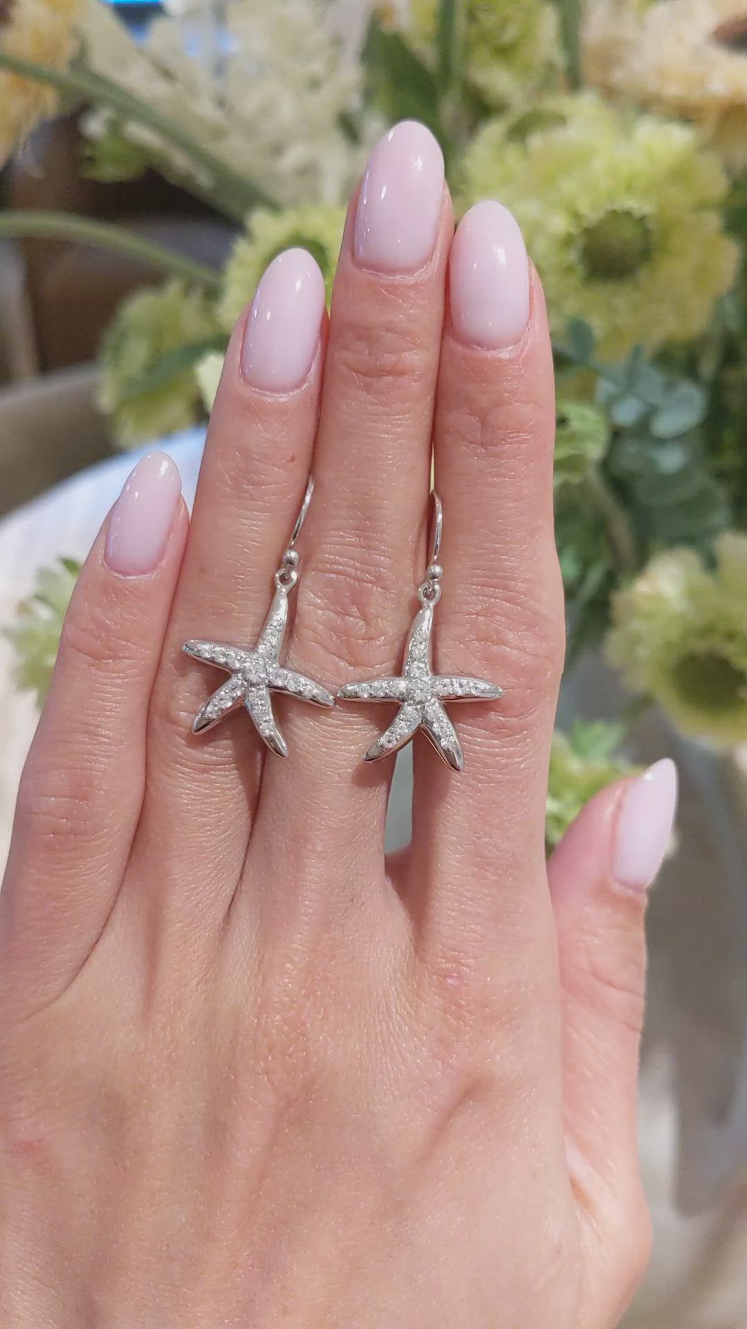 1.20&nbsp;Ct.Tw.Total Carat Weight White Sapphire Pave Earrings, Silver Size Video