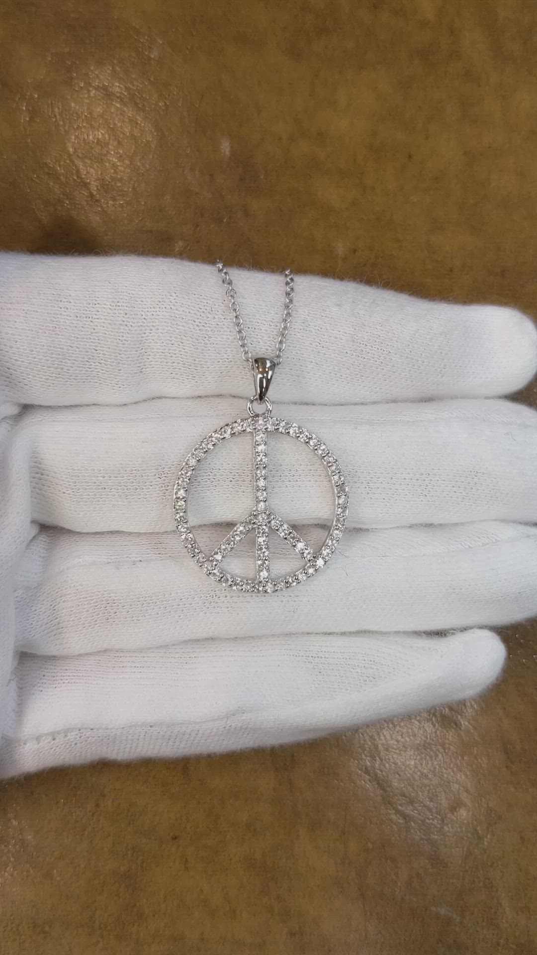 1.70 Ct. White Sapphire Accent Stones Pendant, Silver Size Video