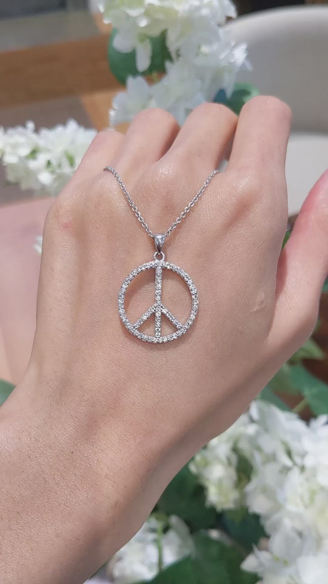 1.70 Ct. White Sapphire Accent Stones Pendant, Silver Size Video