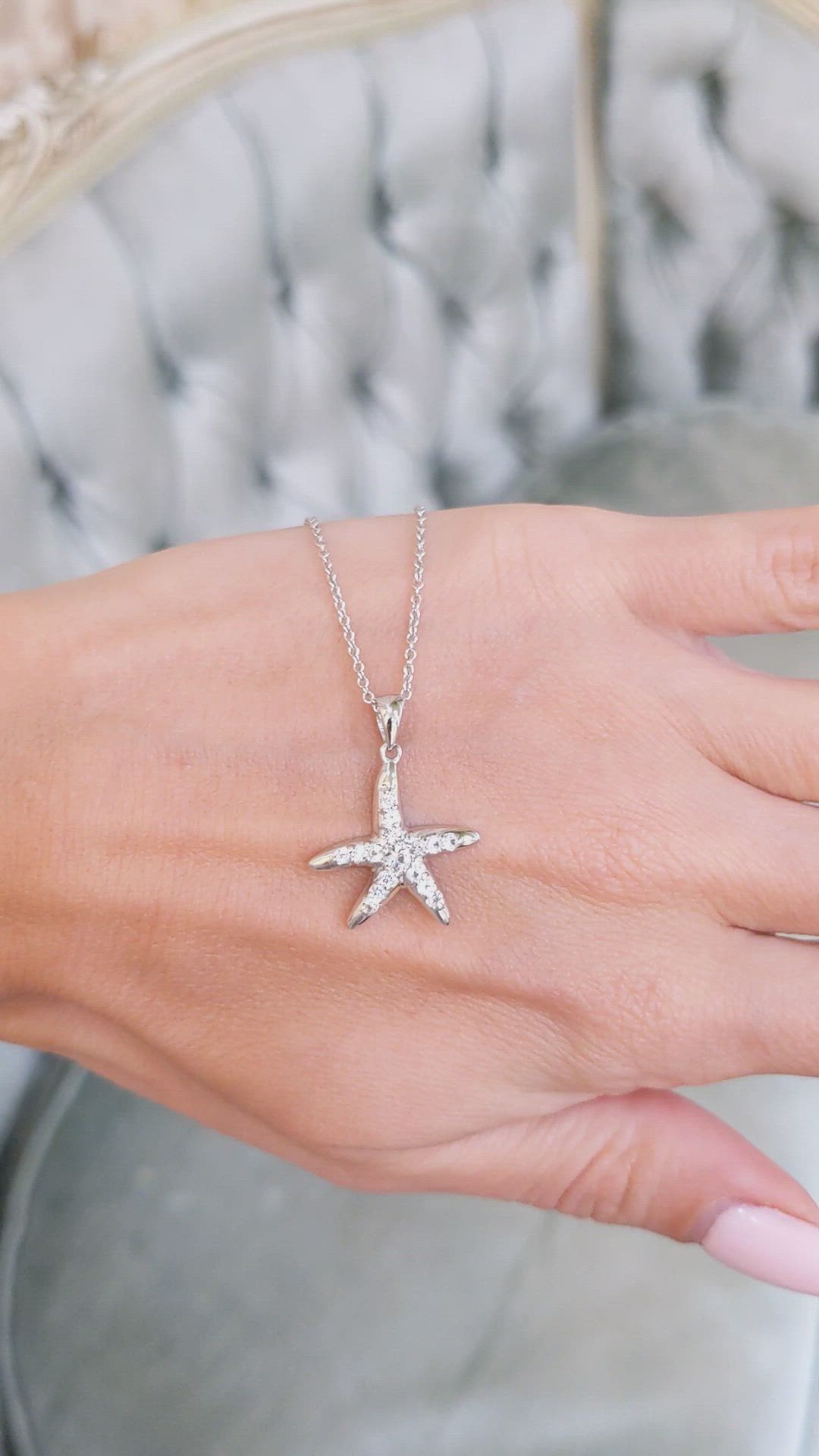 0.78 Ct. White Sapphire Accent Stones Pendant, Silver Size Video