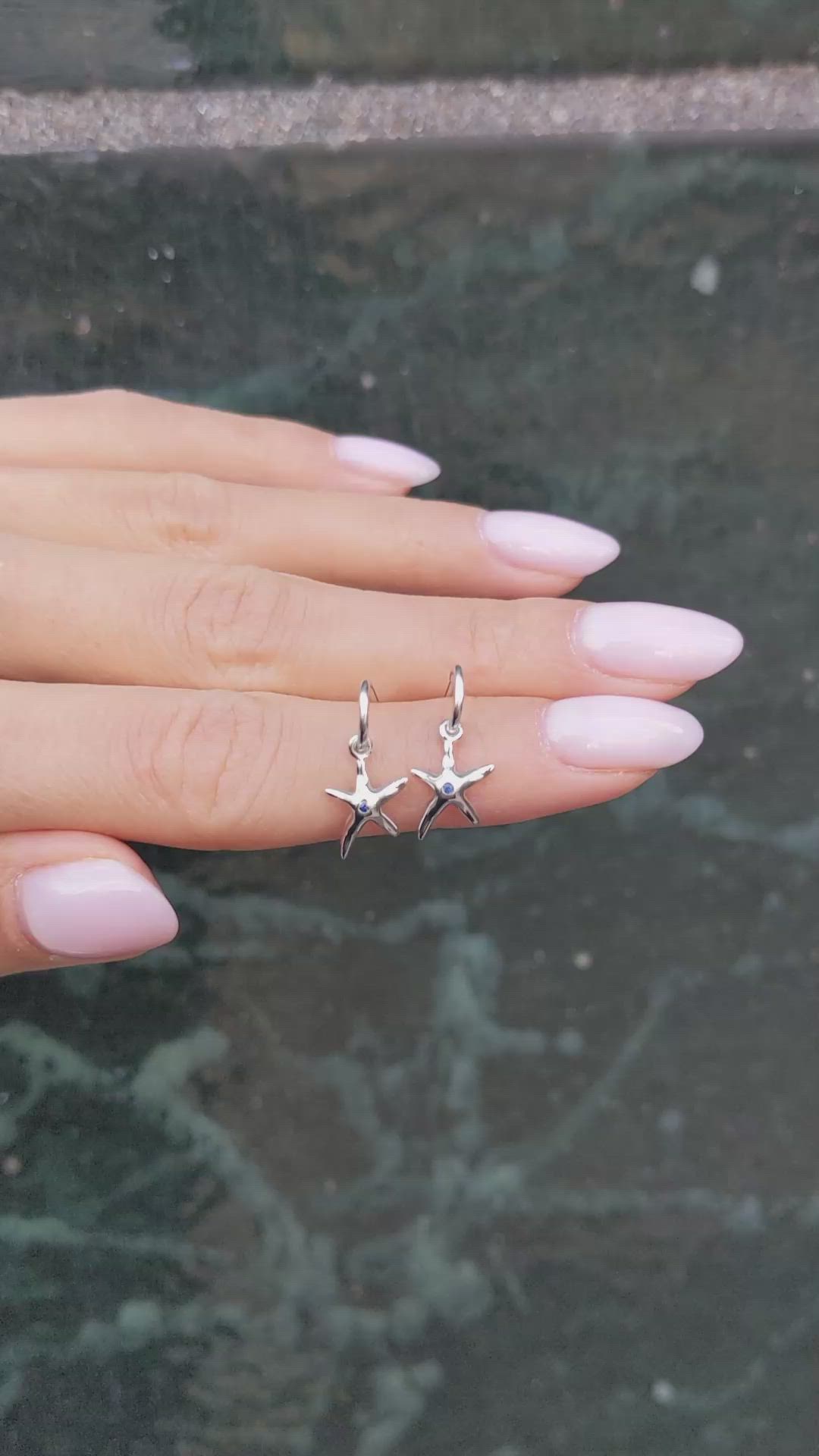 0.02 Ct.Tw.Total Carat Weight White Sapphire Bezel Earrings, Silver Size Video