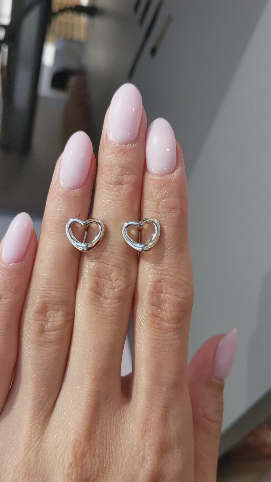 0.02&nbsp;Ct.Tw.Total Carat Weight White Sapphire Studs Earrings, Silver Size Video