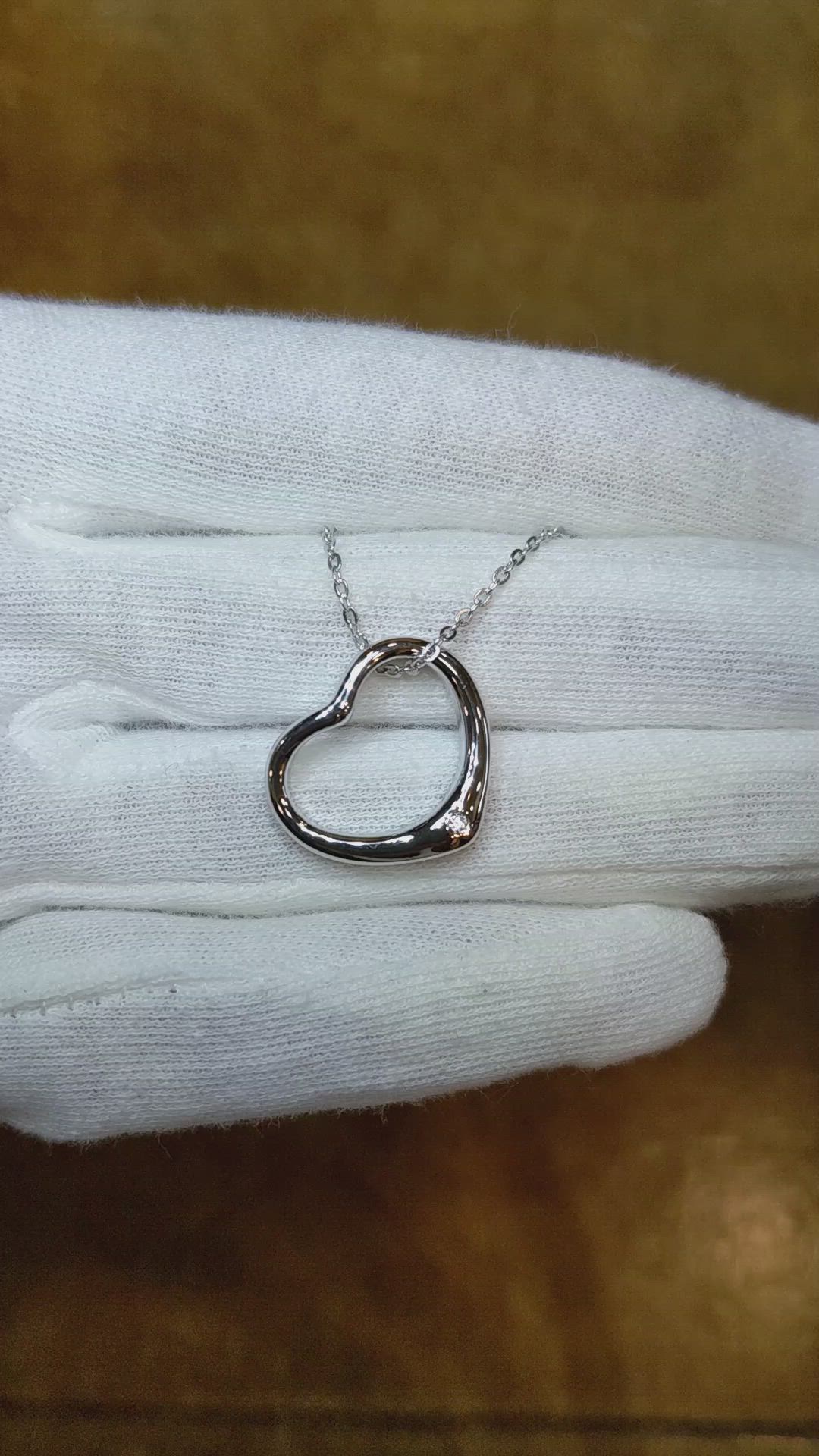 0.02 Ct. White Sapphire Solitaire Pendant, Silver Size Video