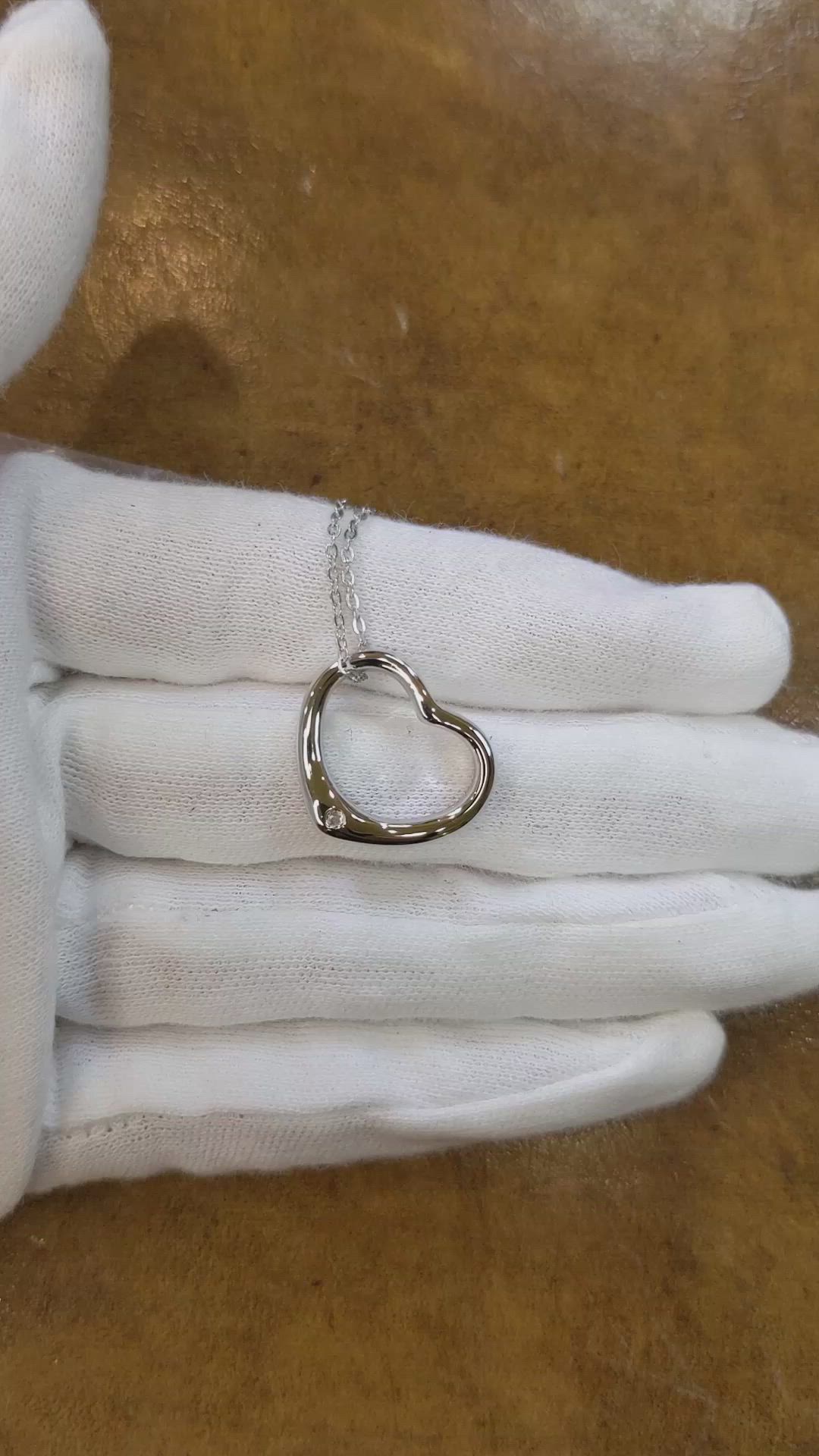 0.02 Ct. White Sapphire Solitaire Pendant, Silver Size Video