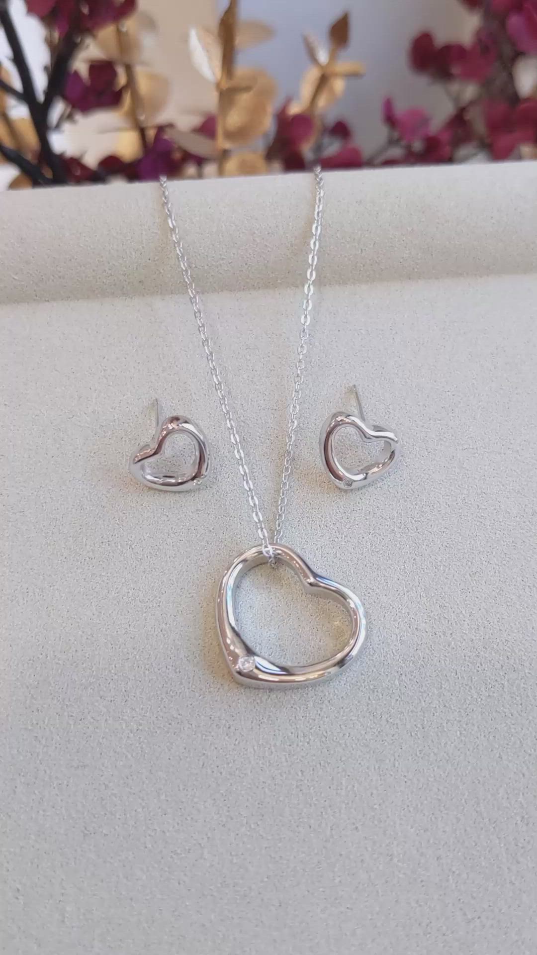 0.02 Ct. White Sapphire Solitaire Pendant, Silver Size Video