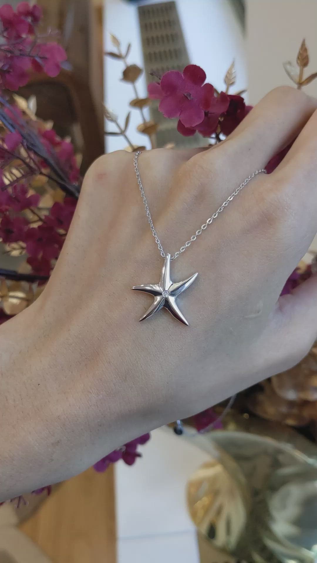 0.02 Ct. White Sapphire Accent Stones Pendant, Silver Size Video