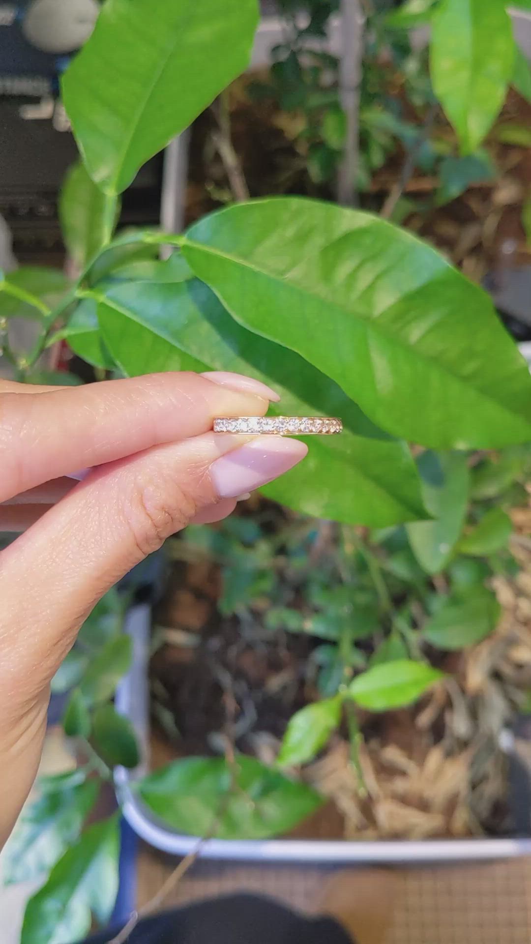 1.60 Ct. White Sapphire Pave Ring, 14K Yellow Gold Size Video