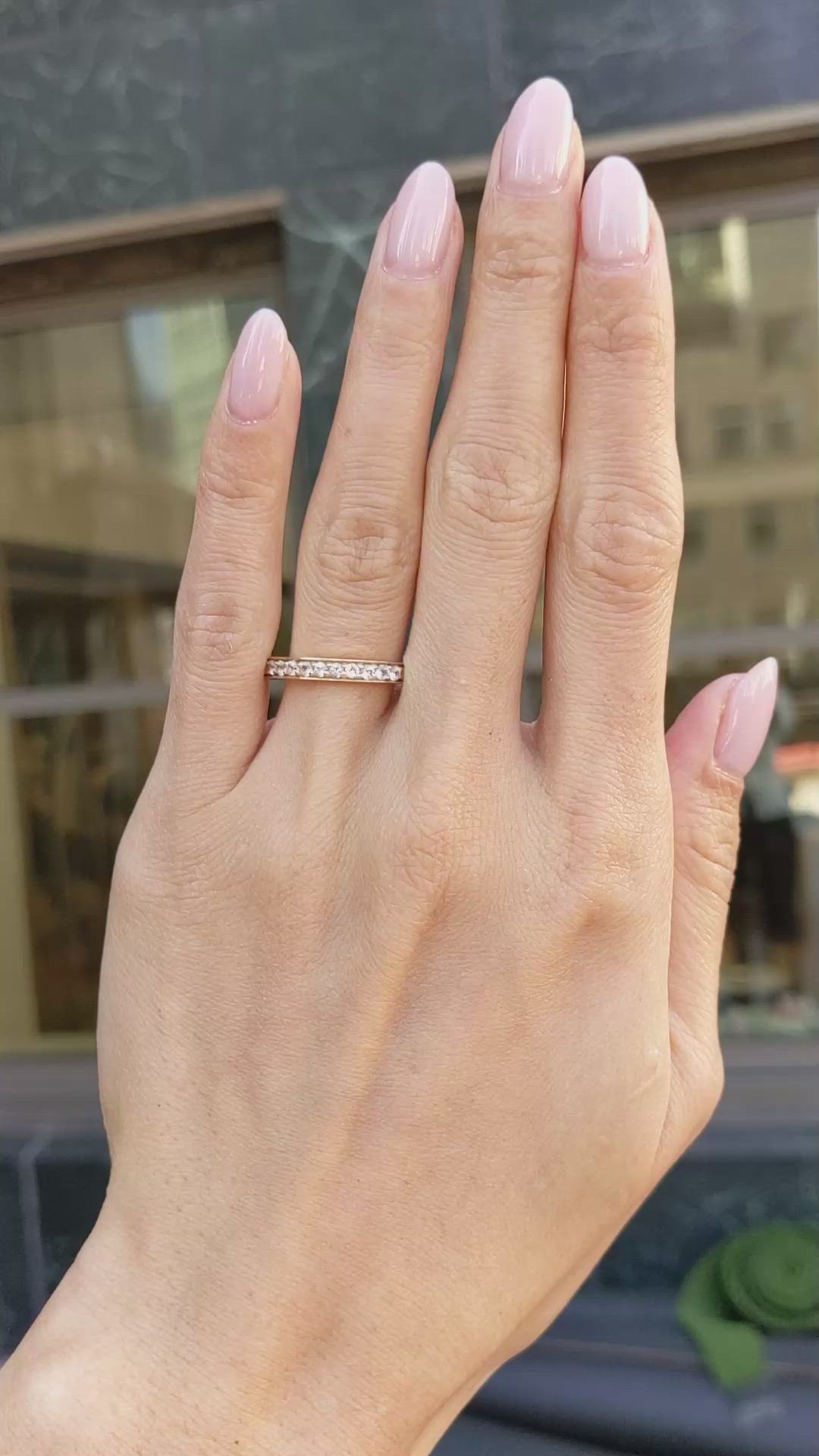 1.60 Ct. White Sapphire Pave Ring, 14K Yellow Gold Size Video