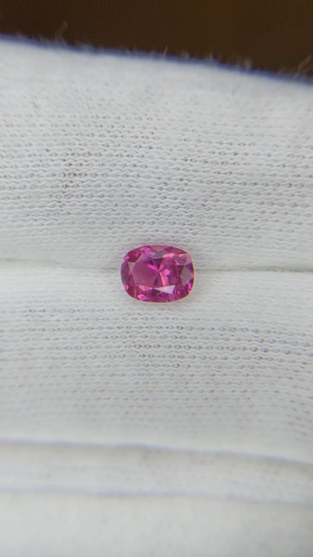 0.65 Ct. Pink Sapphire from Ceylon (Sri Lanka) Size Video