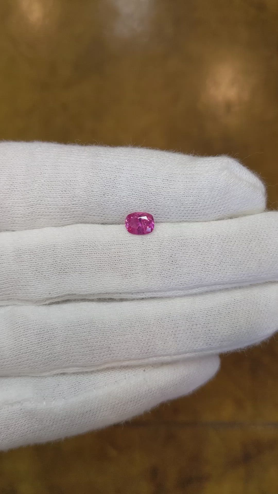 0.65 Ct. Pink Sapphire from Ceylon (Sri Lanka) Size Video