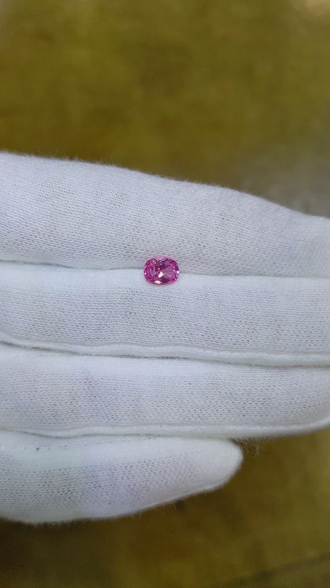 0.64 Ct. Pink Sapphire from Ceylon (Sri Lanka) Size Video
