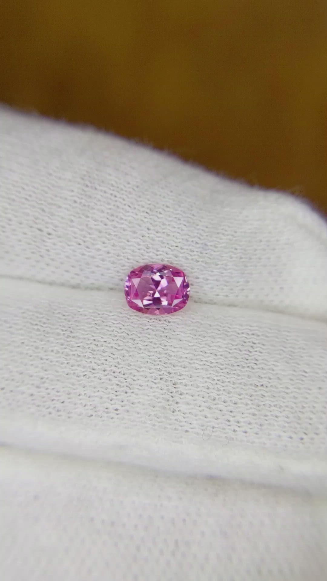 0.64 Ct. Pink Sapphire from Ceylon (Sri Lanka) Size Video