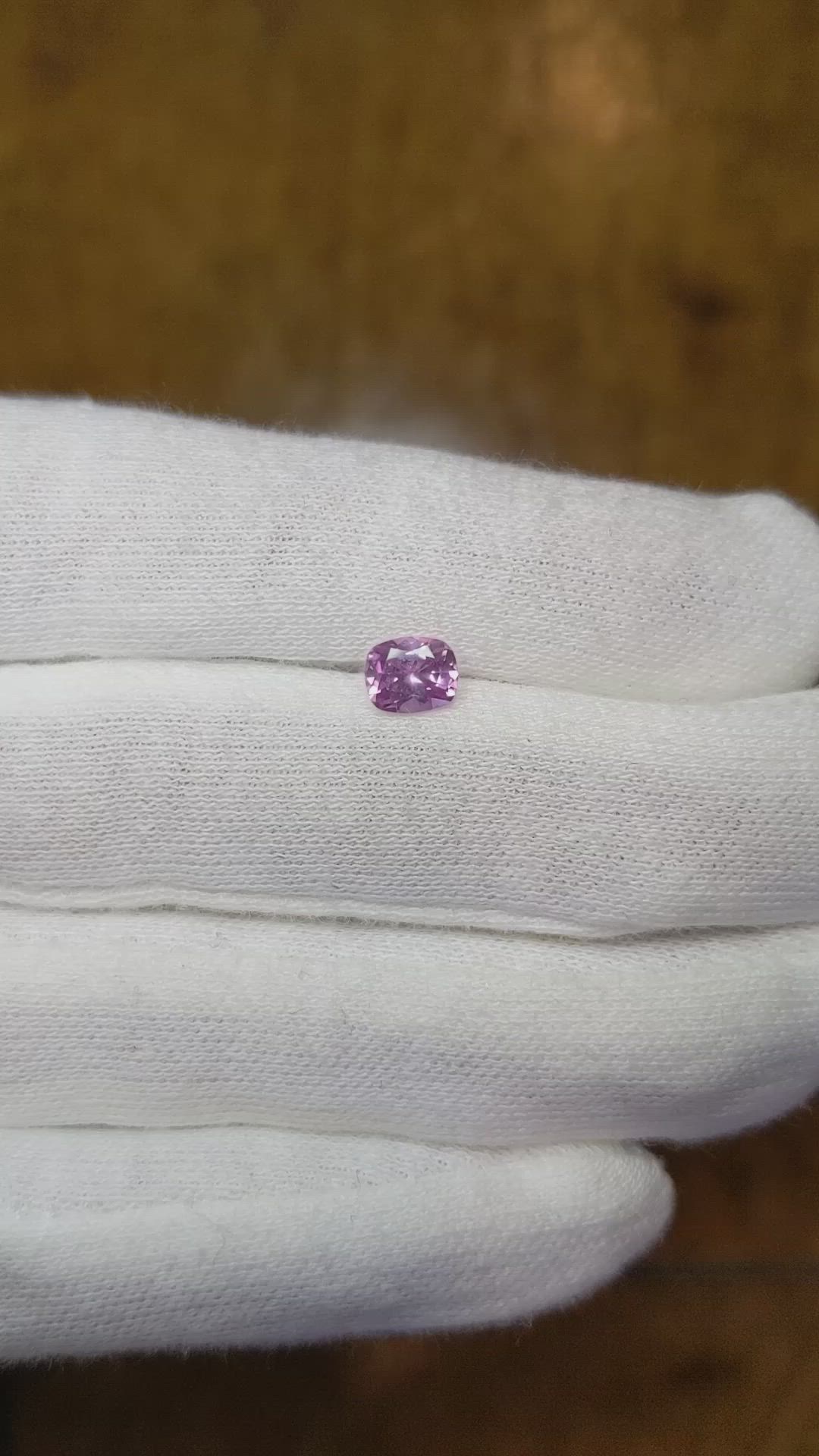 0.71 Ct. Pink Sapphire from Ceylon (Sri Lanka) Size Video