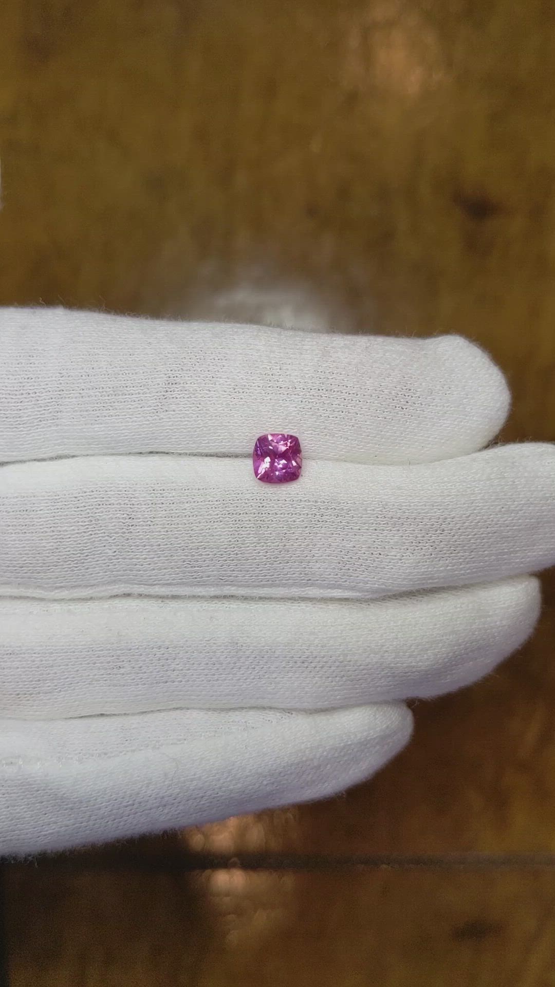 0.88 Ct. Pink Sapphire from Ceylon (Sri Lanka) Size Video