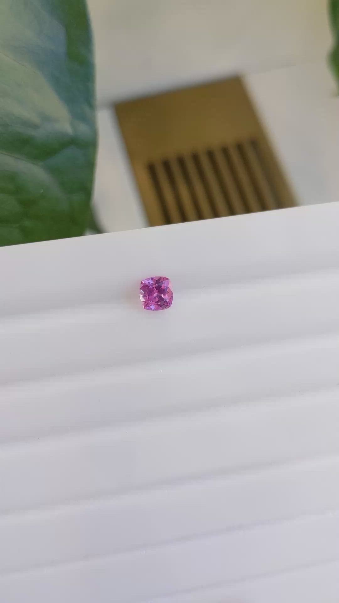 0.88 Ct. Pink Sapphire from Ceylon (Sri Lanka) Size Video