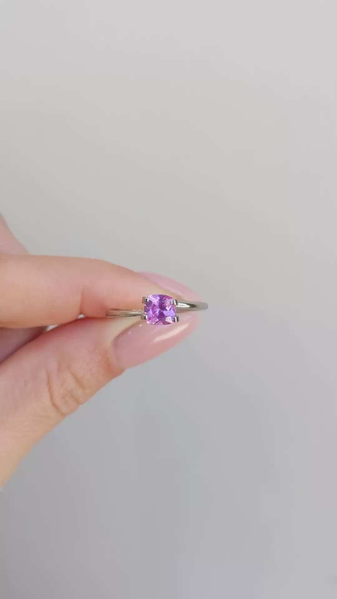 0.88 Ct. Pink Sapphire from Ceylon (Sri Lanka) Size Video