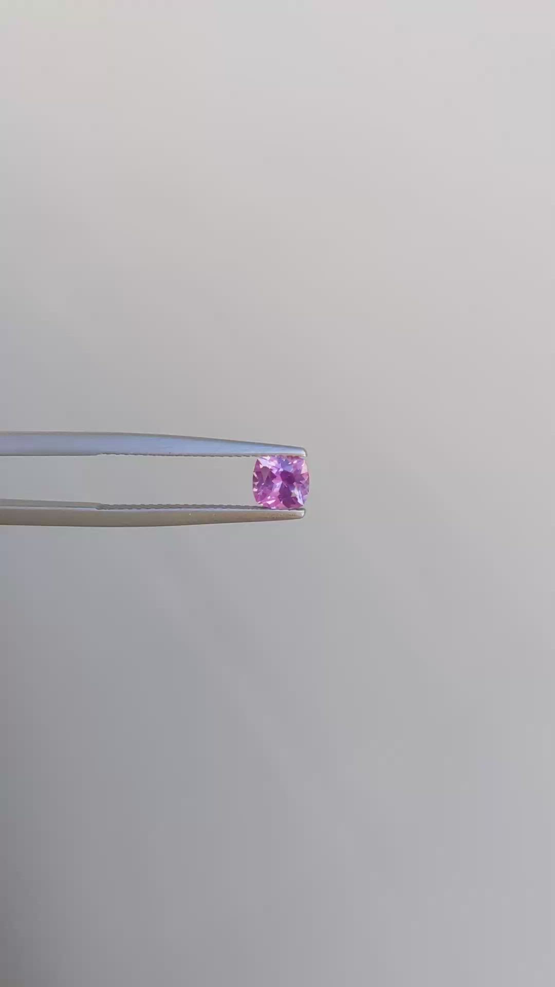0.88 Ct. Pink Sapphire from Ceylon (Sri Lanka) Size Video