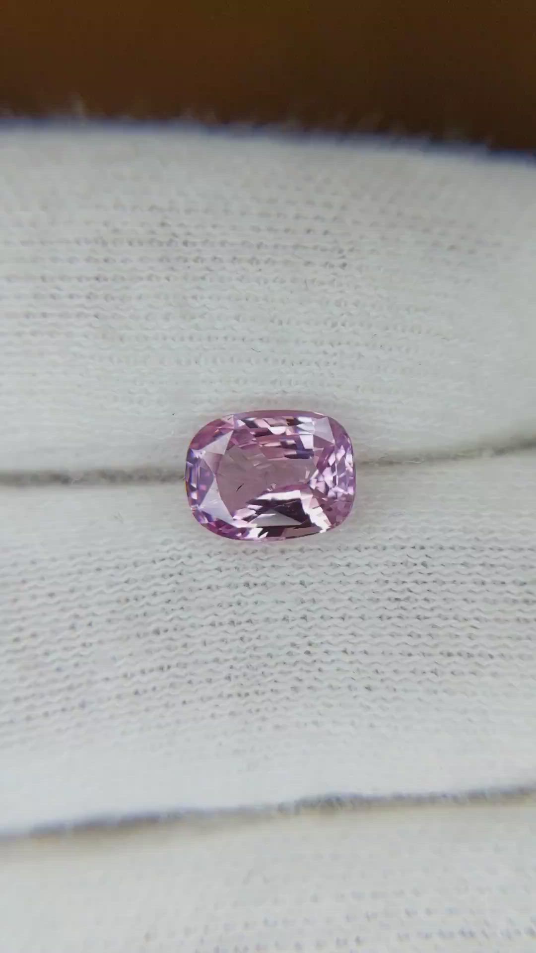 1.45 Ct. Pink Sapphire from Ceylon (Sri Lanka) Size Video
