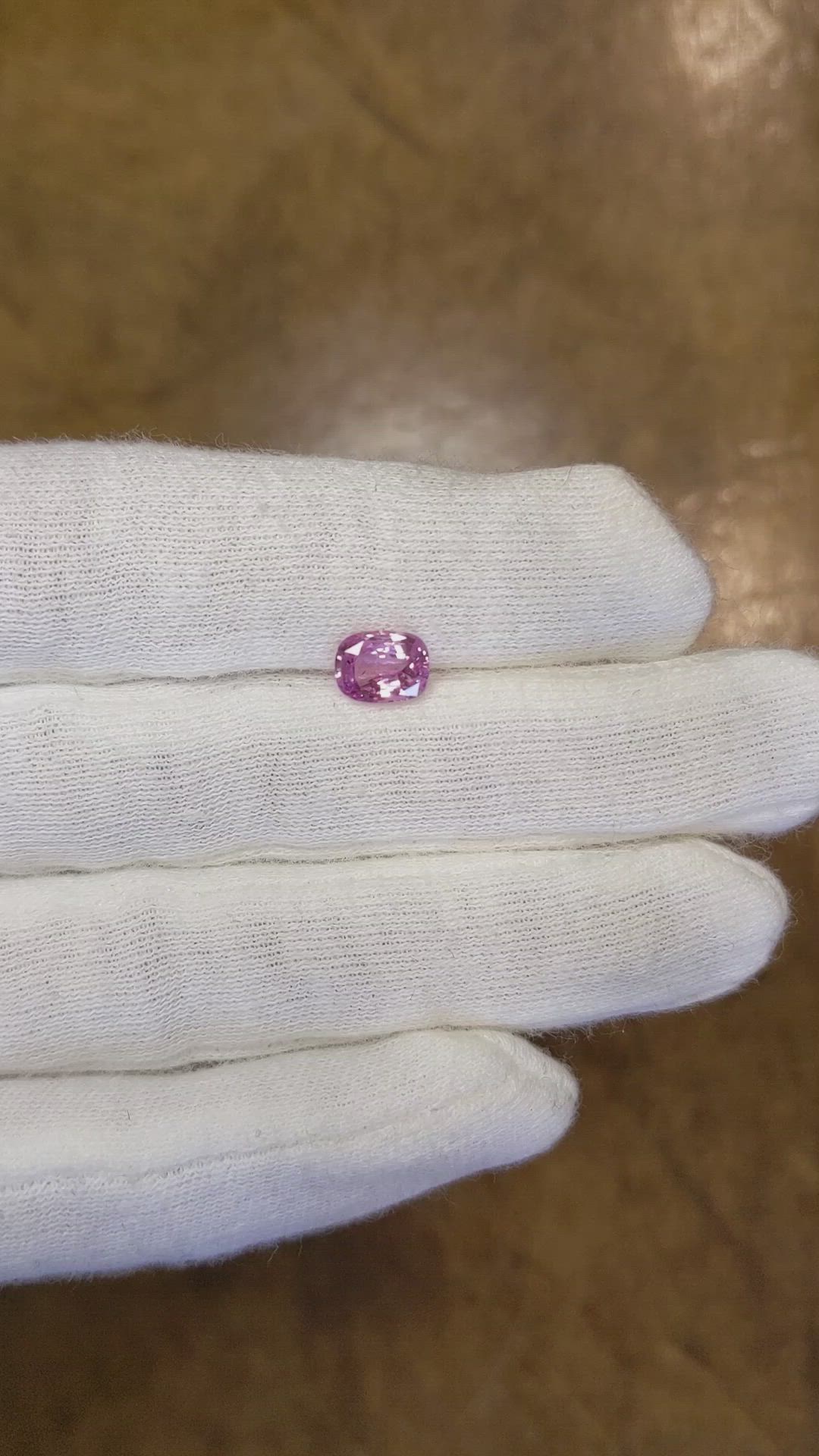 1.45 Ct. Pink Sapphire from Ceylon (Sri Lanka) Size Video