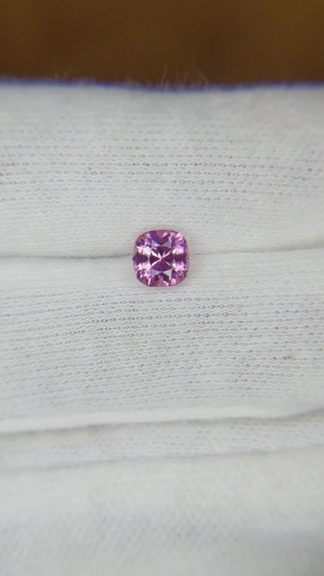 0.68 Ct. Pink Sapphire from Ceylon (Sri Lanka) Size Video