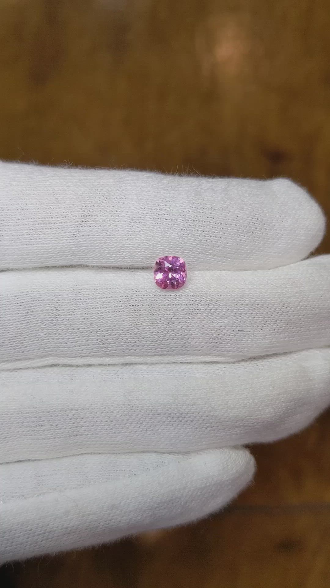 0.68 Ct. Pink Sapphire from Ceylon (Sri Lanka) Size Video