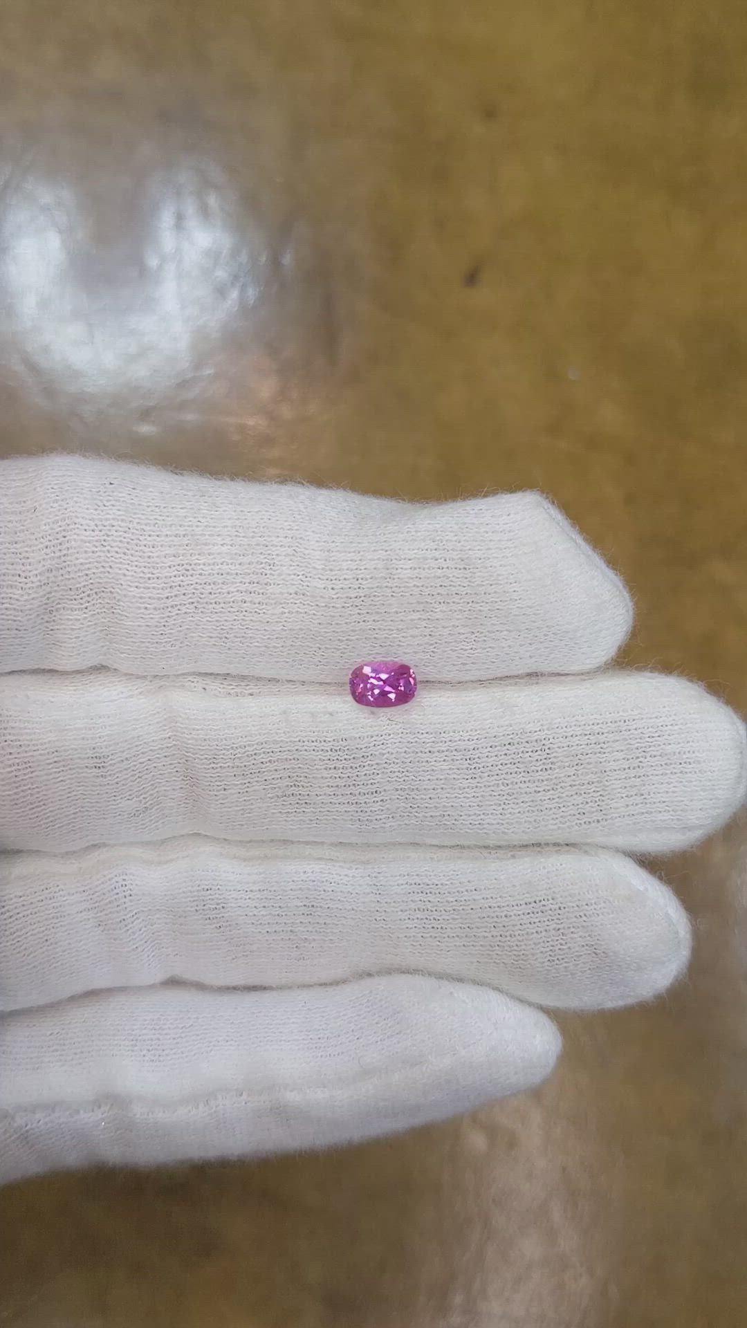 0.55 Ct. Pink Sapphire from Ceylon (Sri Lanka) Size Video