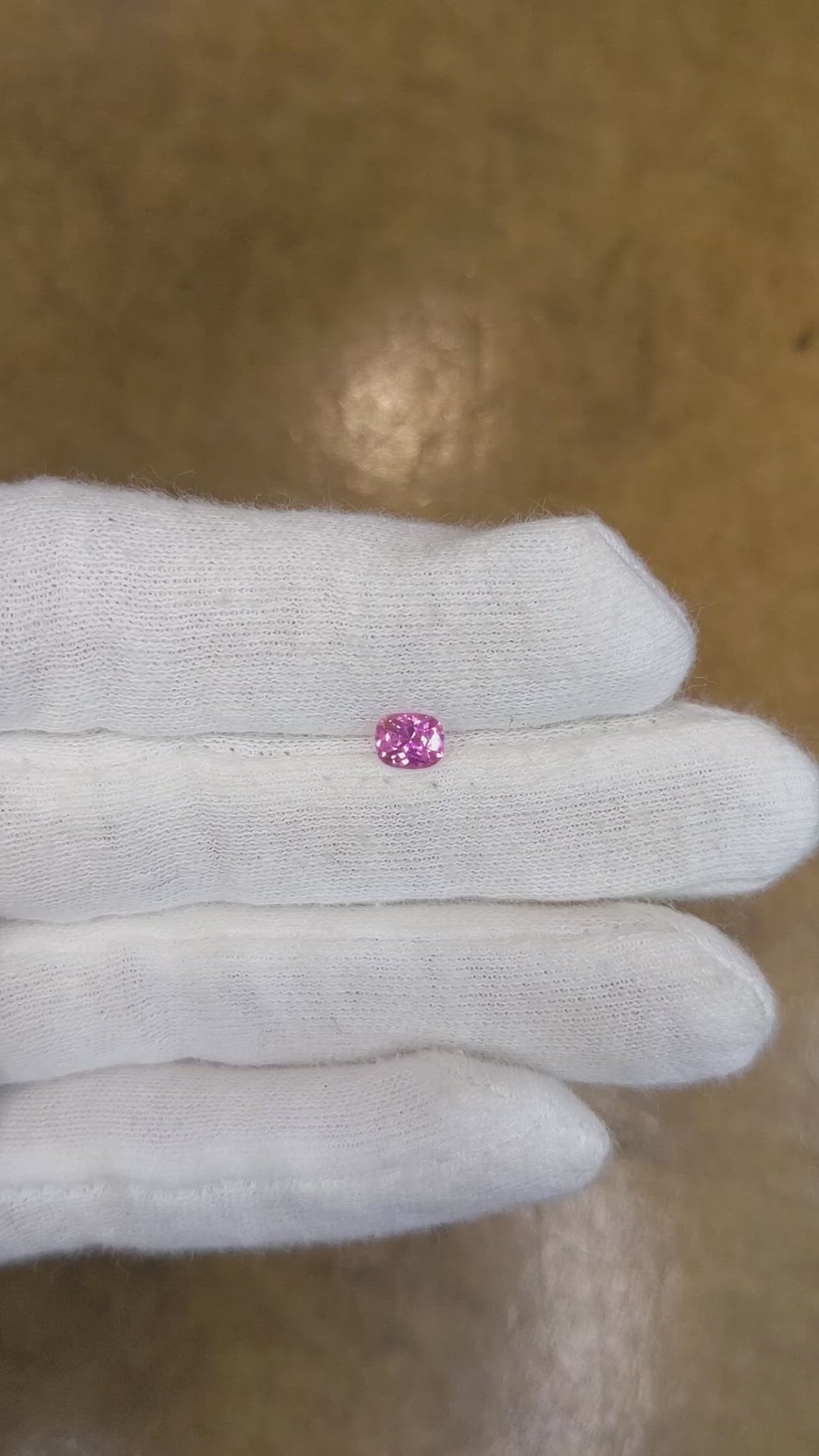 0.56 Ct. Pink Sapphire from Ceylon (Sri Lanka) Size Video