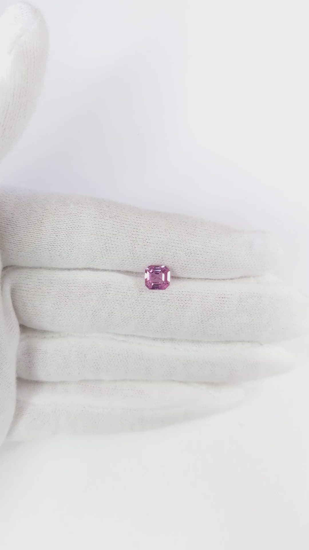 1.22 Ct. Pink Sapphire from Ceylon (Sri Lanka) Size Video