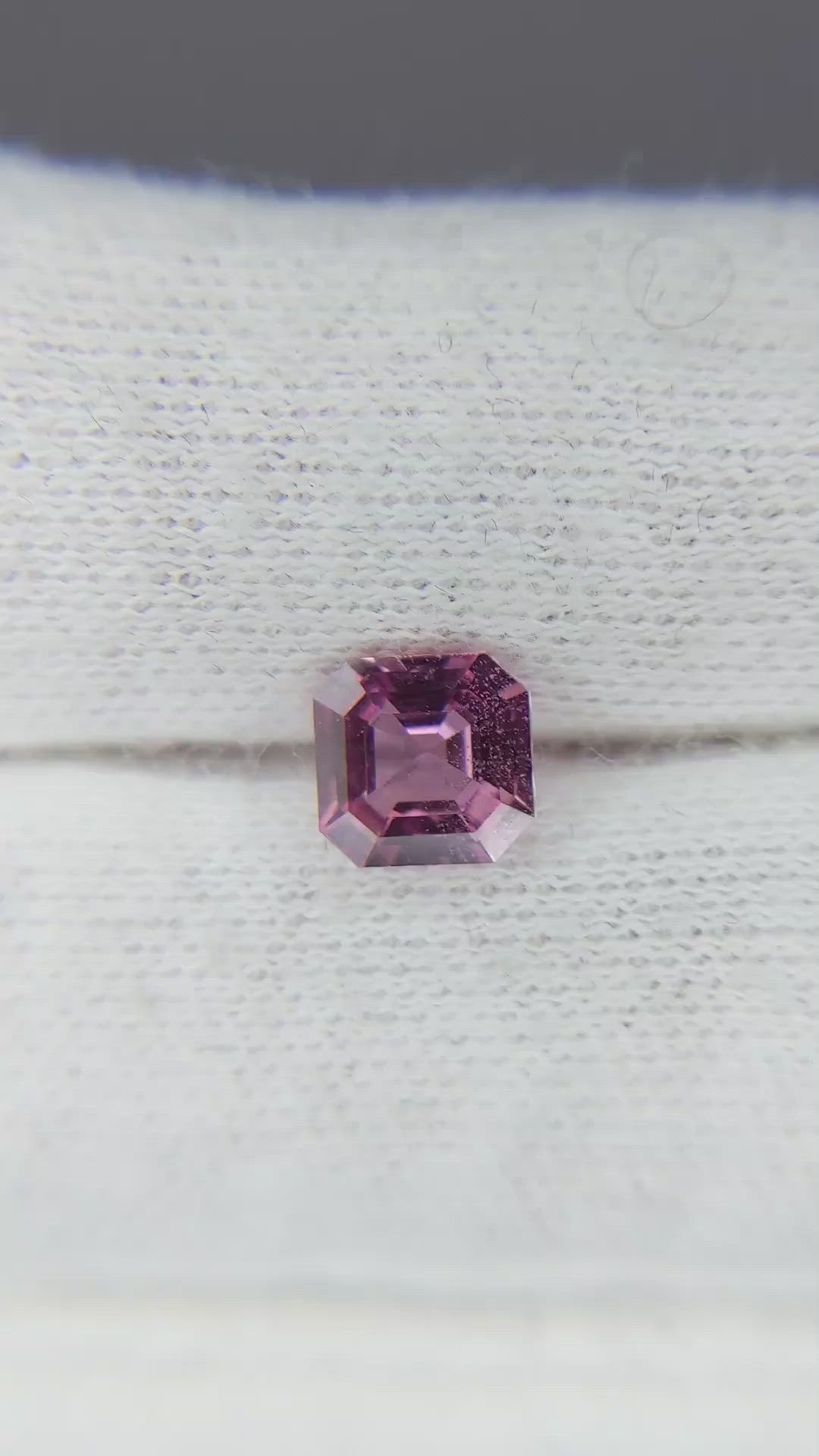 1.22 Ct. Pink Sapphire from Ceylon (Sri Lanka) Size Video