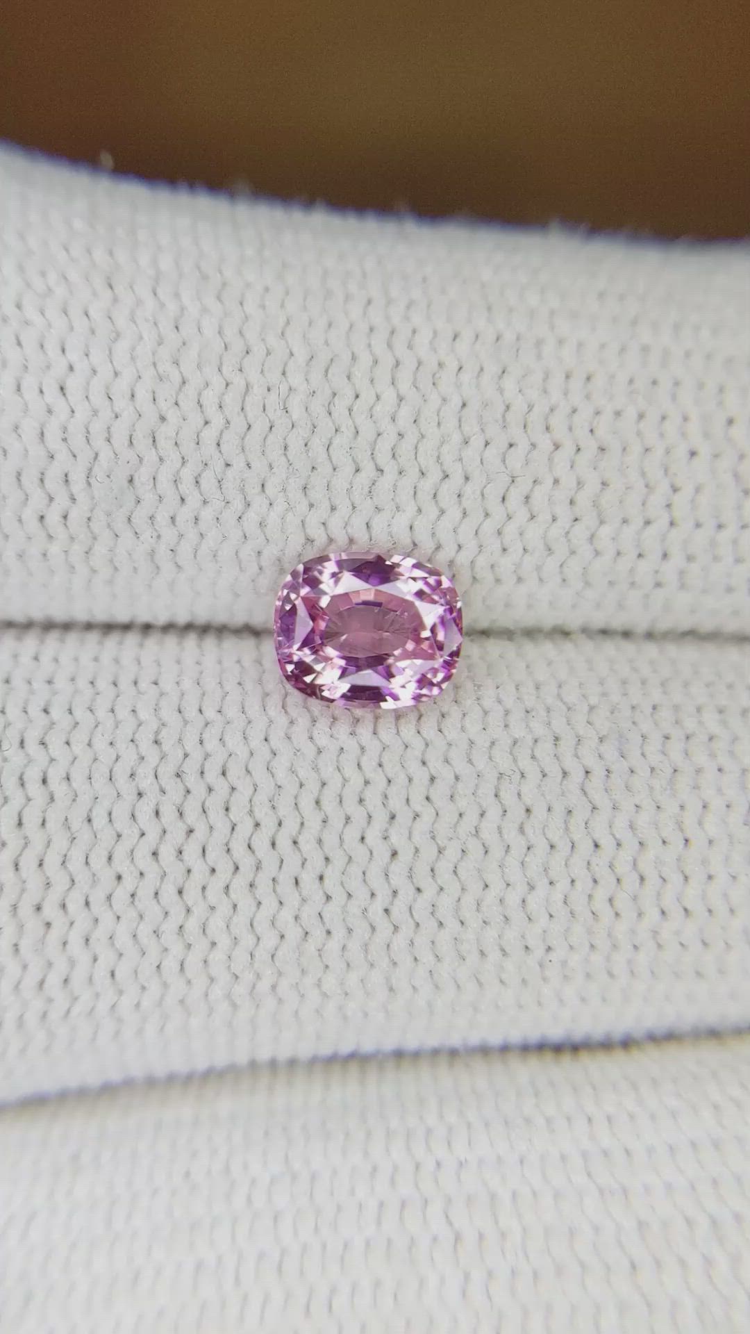 1.41 Ct. Pink Sapphire from Ceylon (Sri Lanka) Size Video