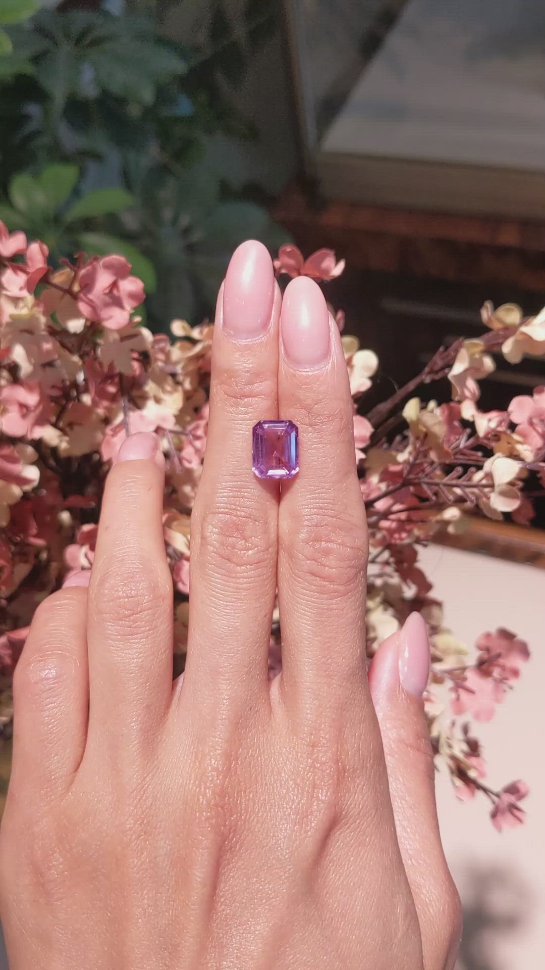 6.02 Ct. Pink Sapphire from Madagascar Size Video
