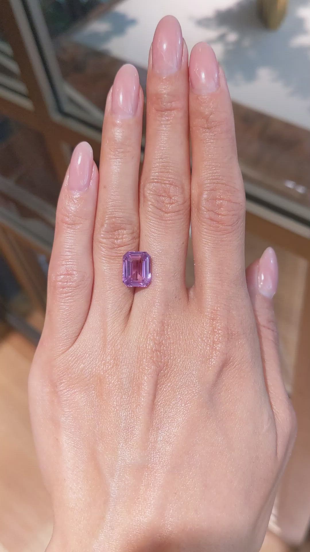6.02 Ct. Pink Sapphire from Madagascar Size Video