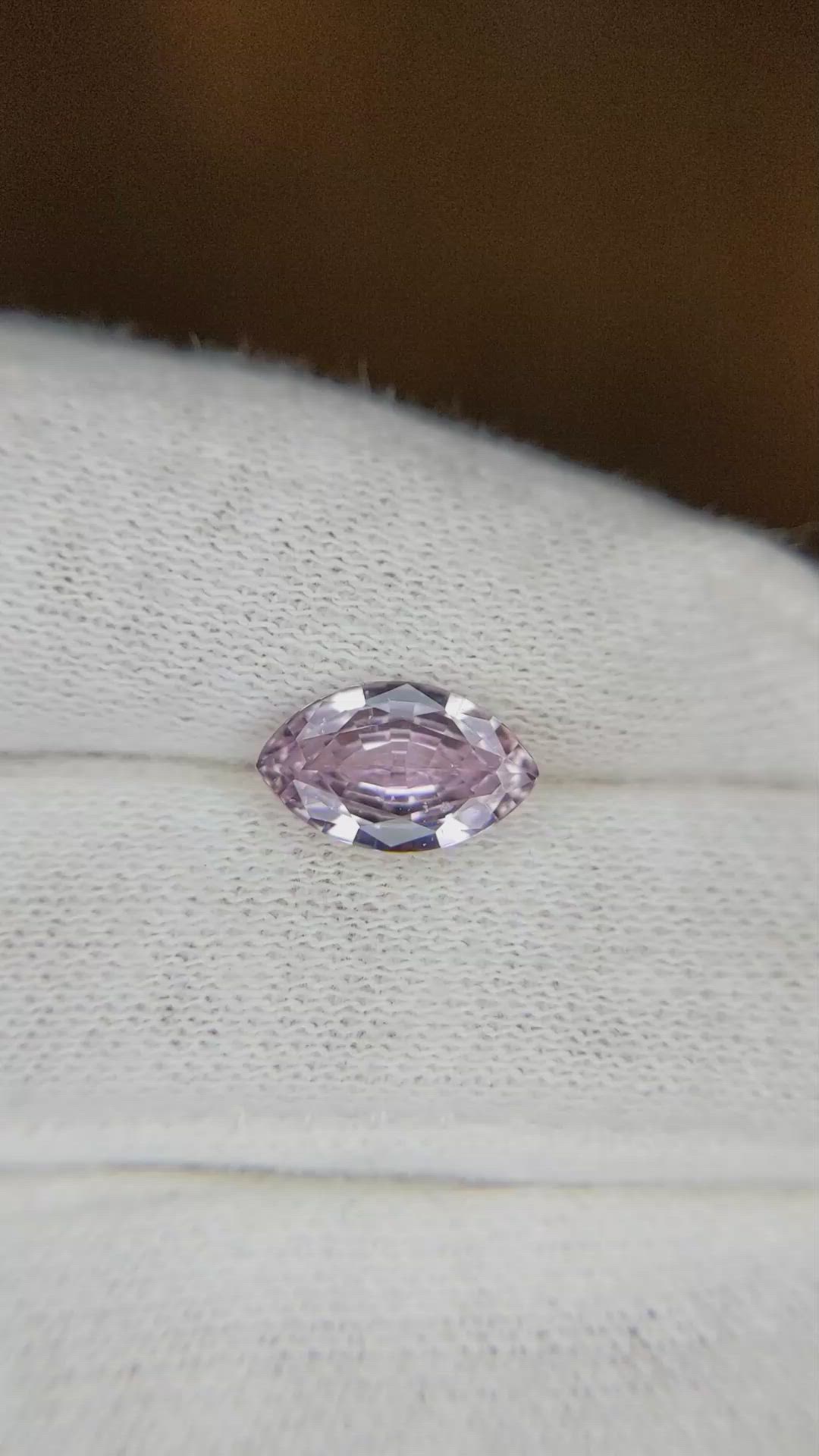 1.62 Ct. Pink Sapphire from Ceylon (Sri Lanka) Size Video