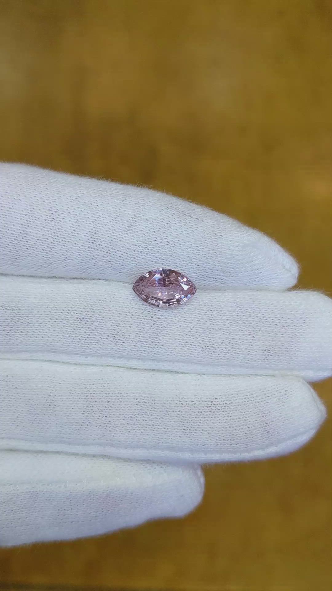 1.62 Ct. Pink Sapphire from Ceylon (Sri Lanka) Size Video