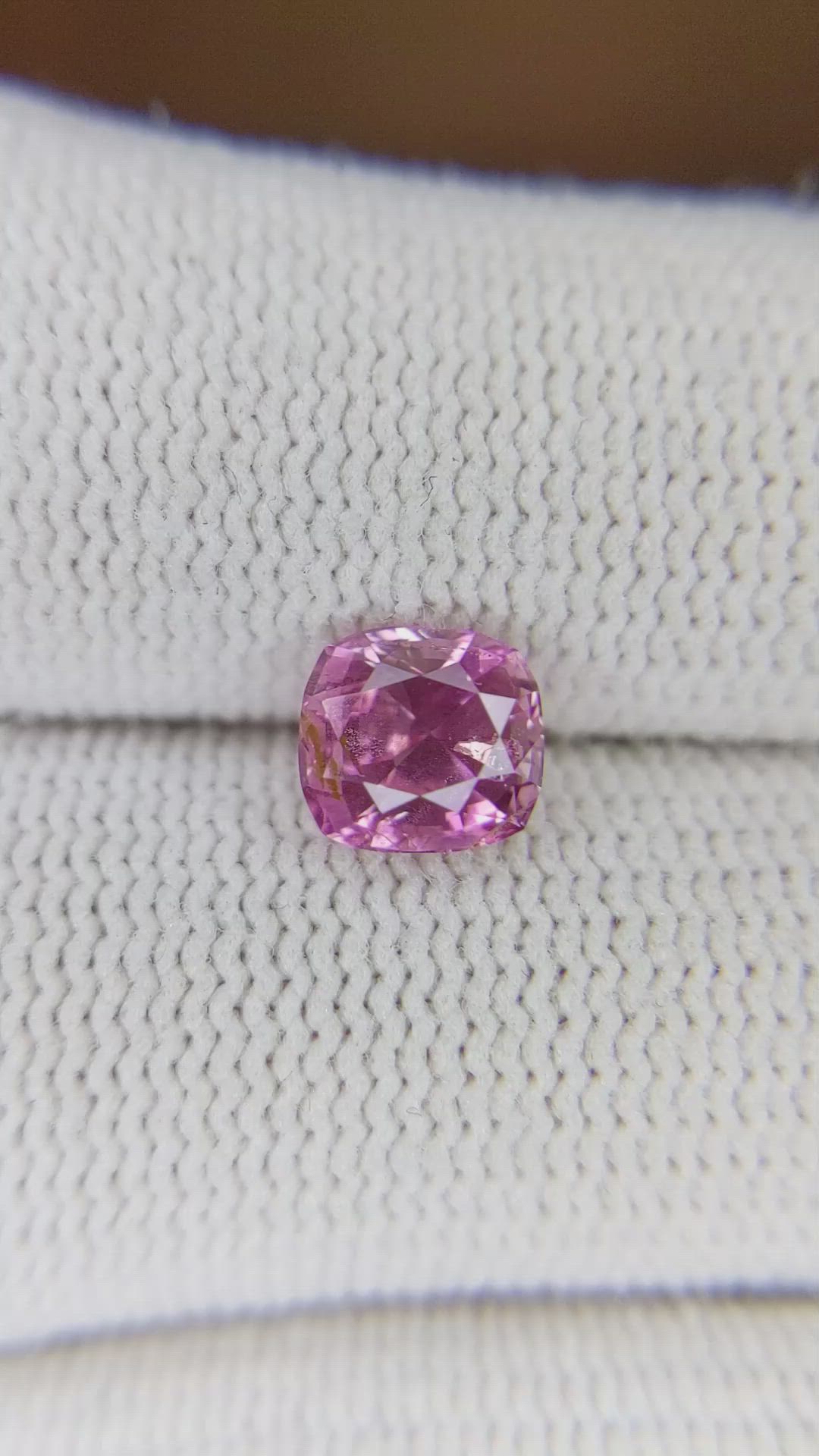 1.51 Ct. Pink Sapphire from Ceylon (Sri Lanka) Size Video