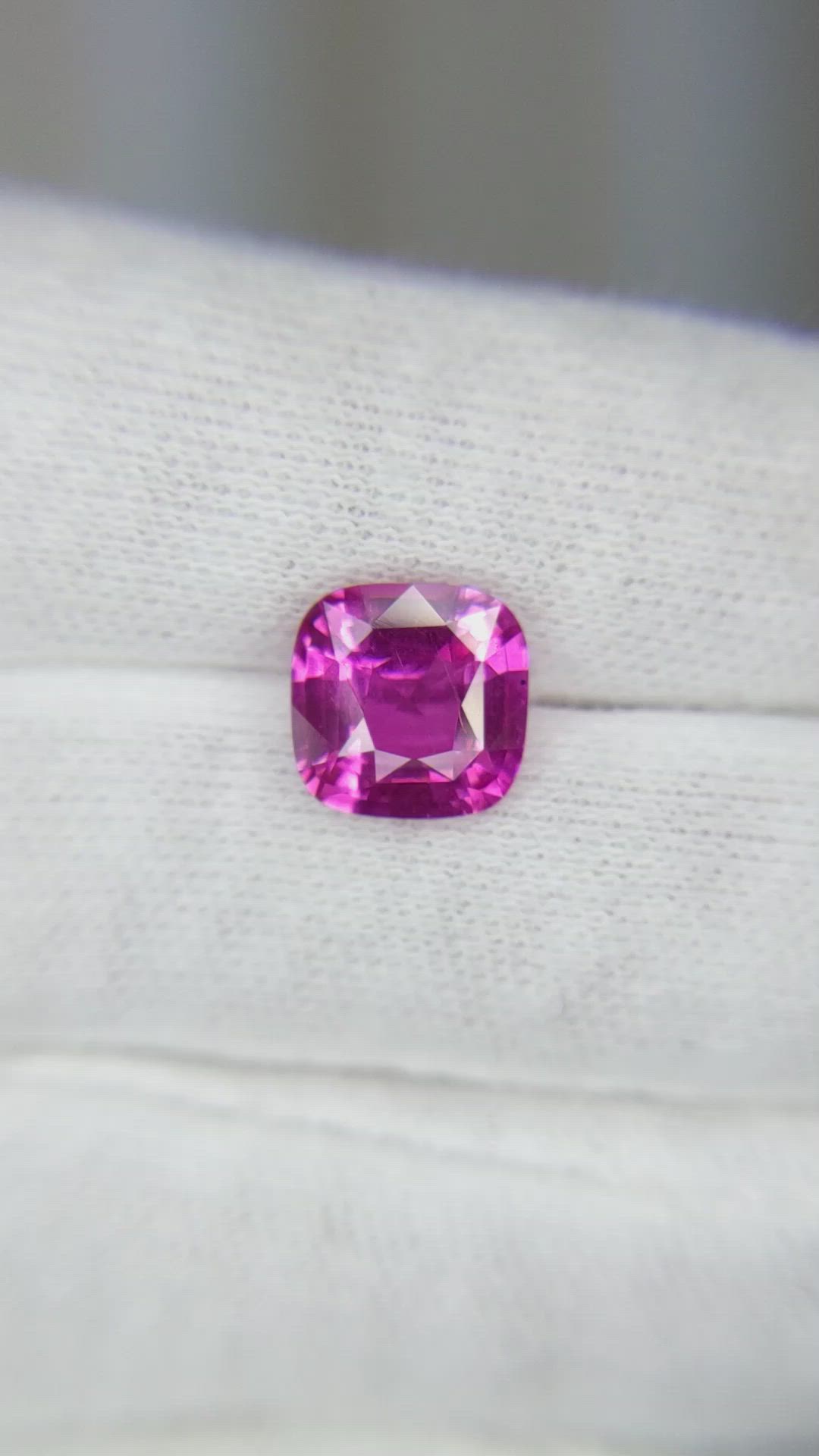 3.46 Ct. Pink Sapphire from Madagascar Size Video