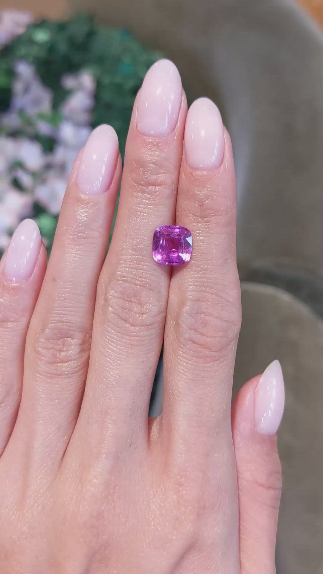 3.46 Ct. Pink Sapphire from Madagascar Size Video