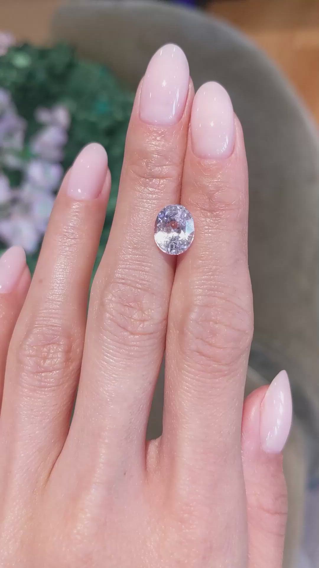 4.11 Ct. Pink Sapphire from Ceylon (Sri Lanka) Size Video