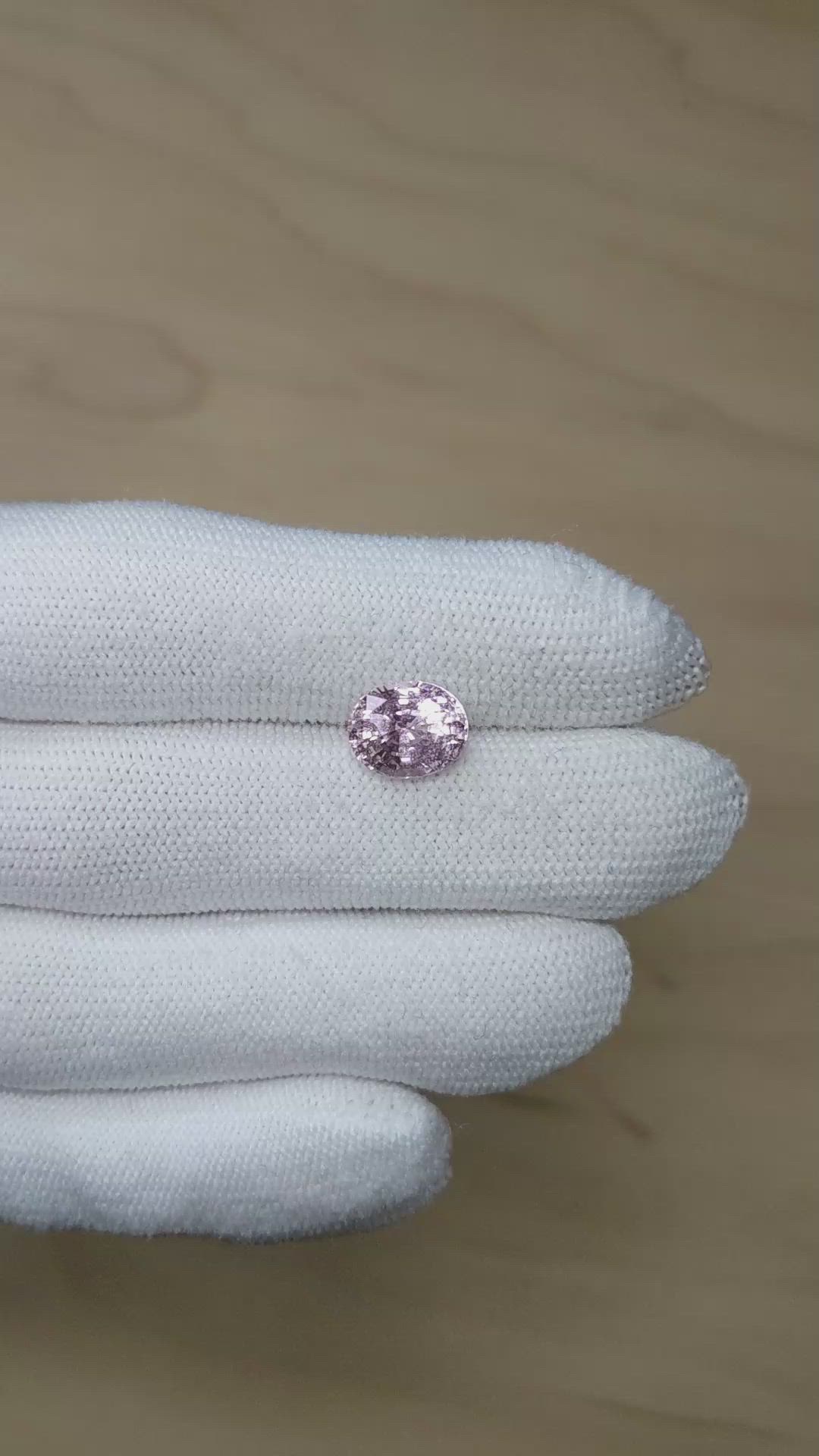 4.11 Ct. Pink Sapphire from Ceylon (Sri Lanka) Size Video