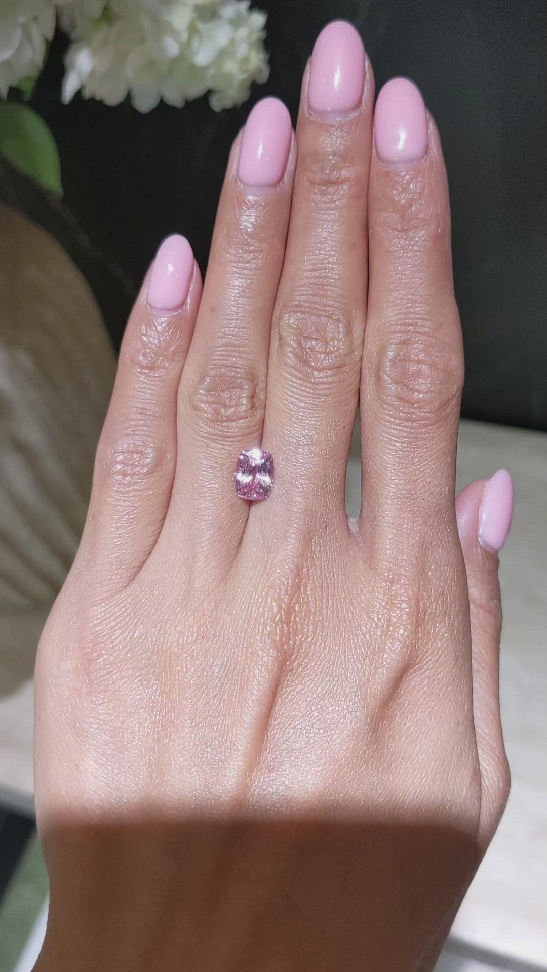2.73 Ct. Pink Sapphire from Ceylon (Sri Lanka) Size Video