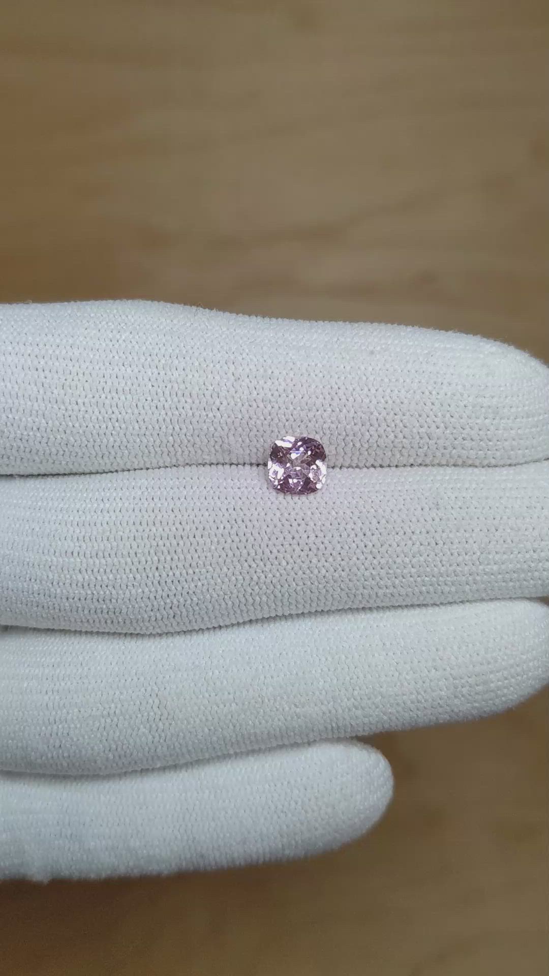 1.13 Ct. Pink Sapphire from Ceylon (Sri Lanka) Size Video