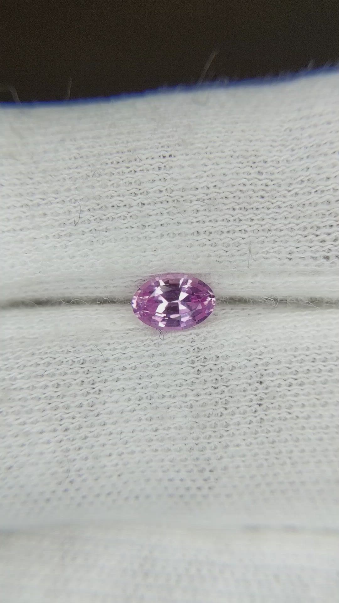 0.53 Ct. Pink Sapphire from Ceylon (Sri Lanka) Size Video