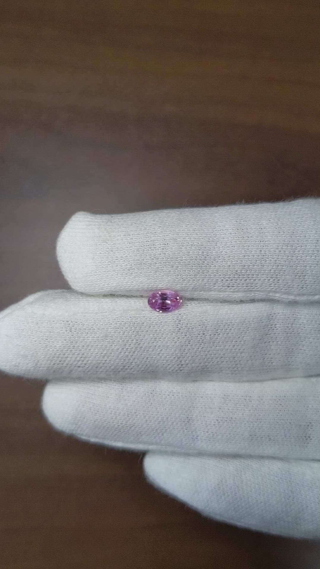 0.53 Ct. Pink Sapphire from Ceylon (Sri Lanka) Size Video