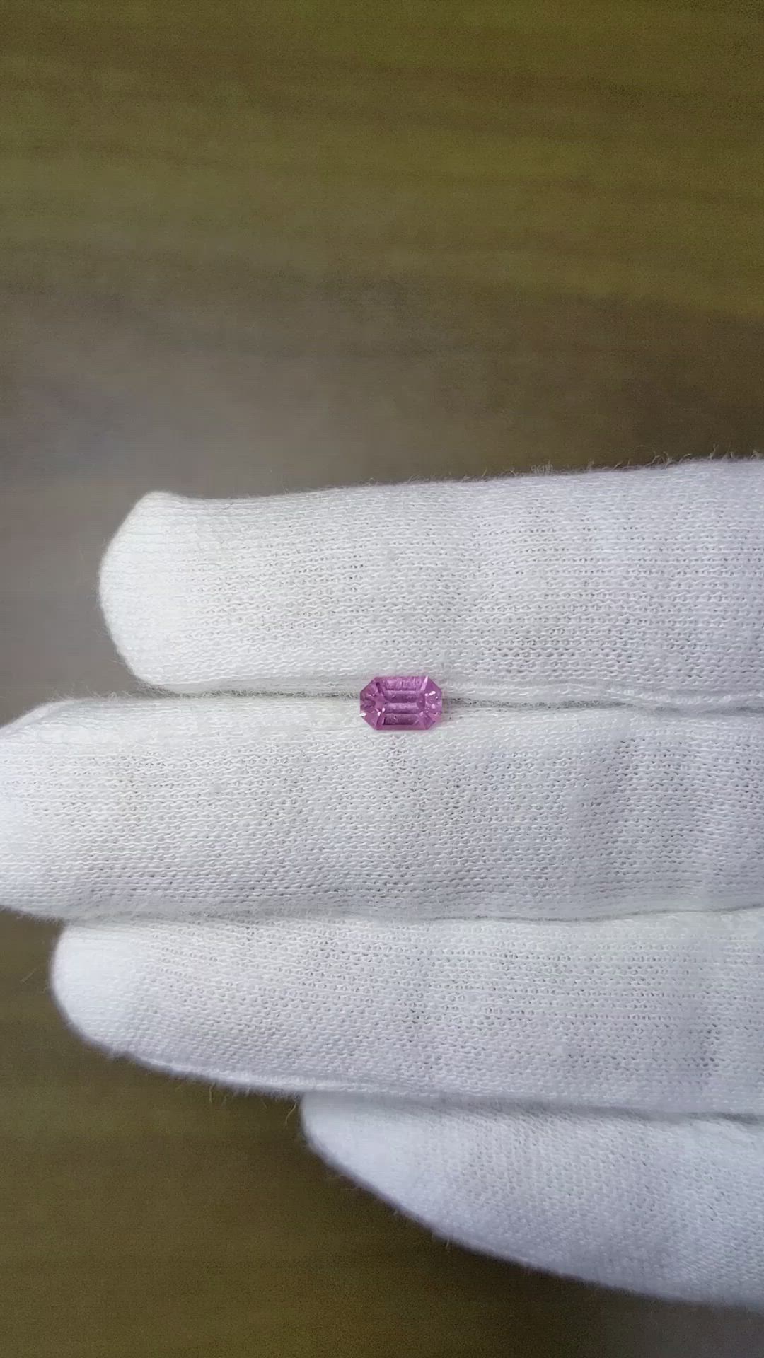 0.58 Ct. Pink Sapphire from Ceylon (Sri Lanka) Size Video