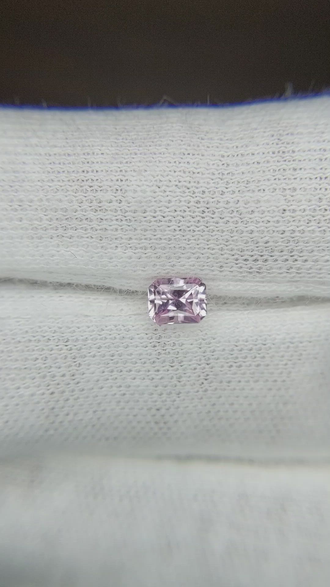 0.62 Ct. Pink Sapphire from Ceylon (Sri Lanka) Size Video