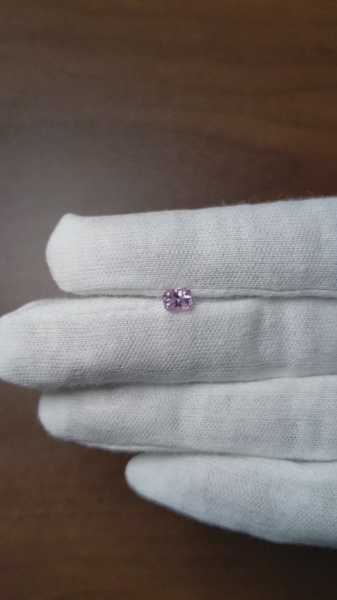 0.62 Ct. Pink Sapphire from Ceylon (Sri Lanka) Size Video