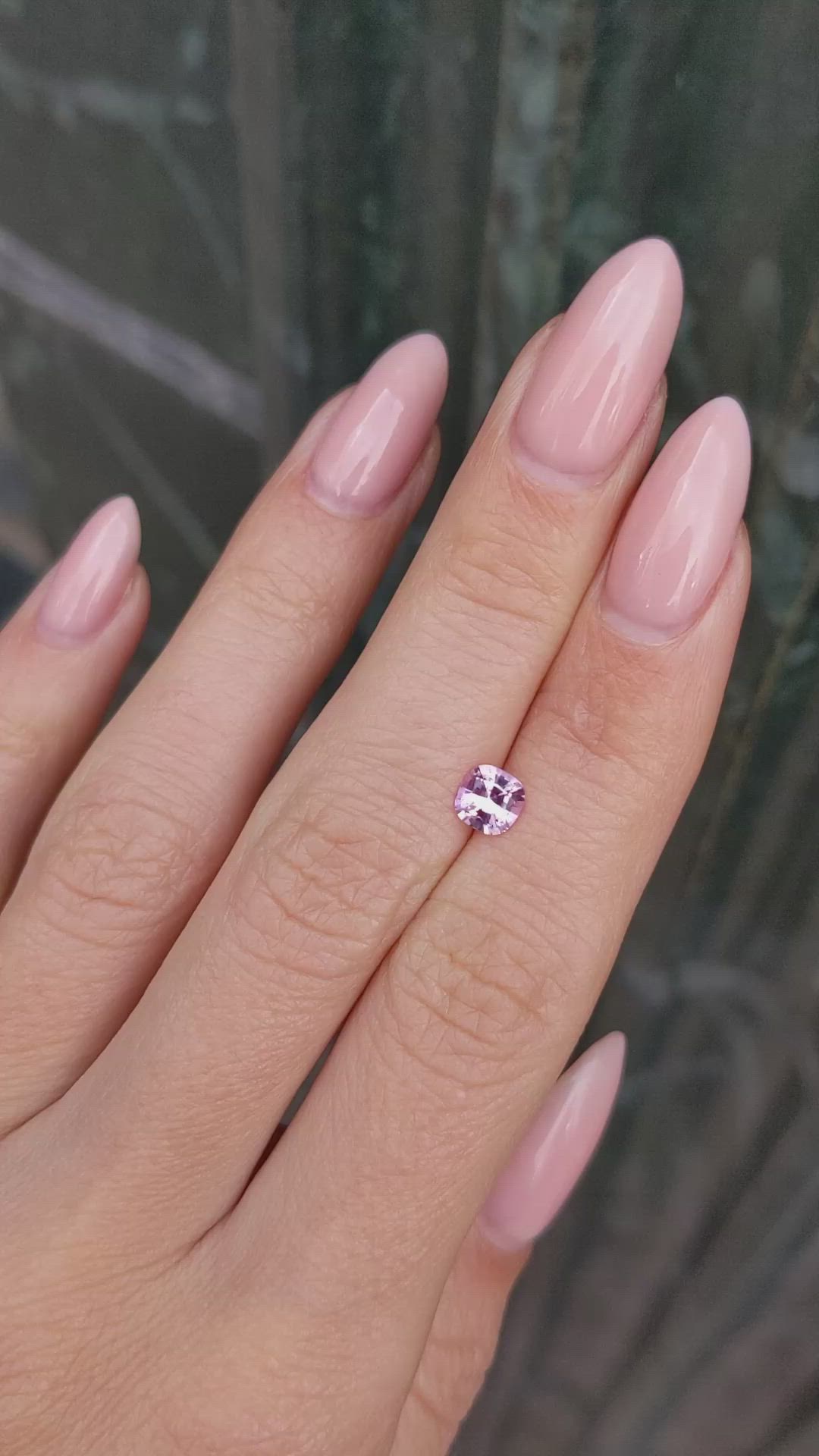 0.67 Ct. Pink Sapphire from Ceylon (Sri Lanka) Size Video
