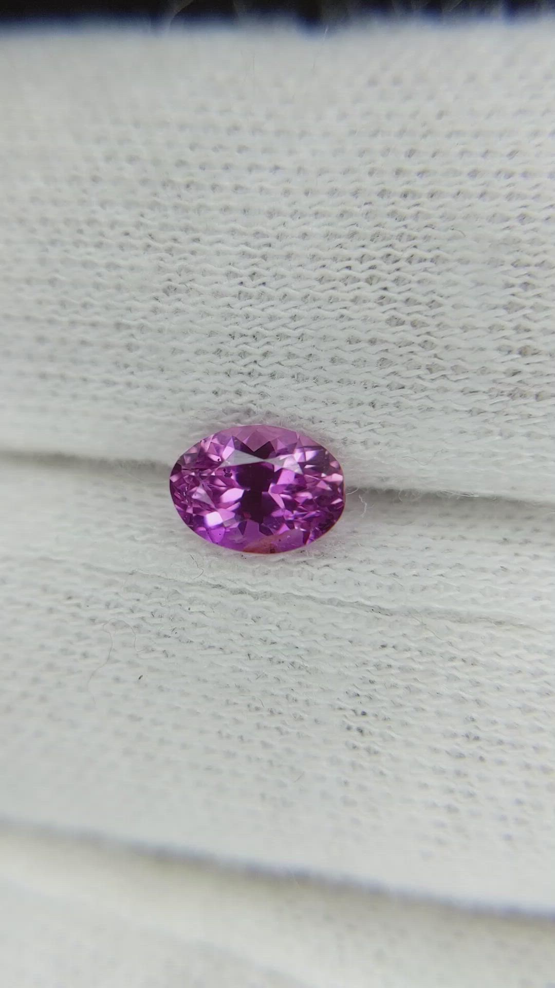 0.81 Ct. Pink Sapphire from Ceylon (Sri Lanka) Size Video