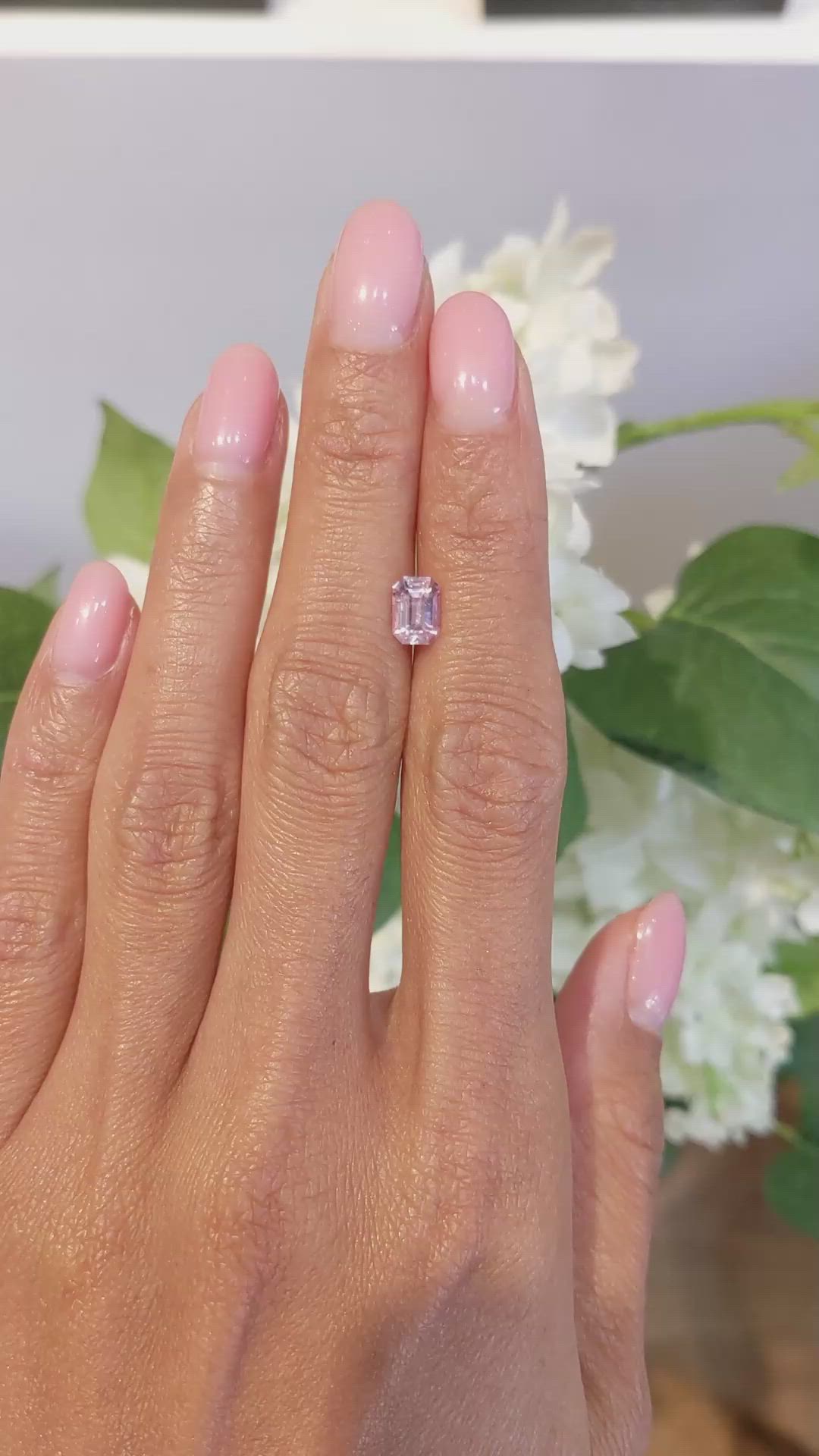 1.11 Ct. Purplish Pink Sapphire from Ceylon (Sri Lanka) Size Video